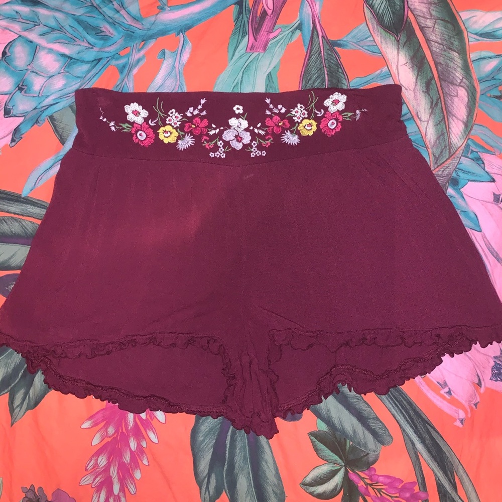 Mossimo Embroidered Shorts